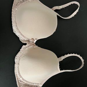 Marie Jo Pearl Bra In Patine Nude Underwire Sz UK 34D US 34C Like New